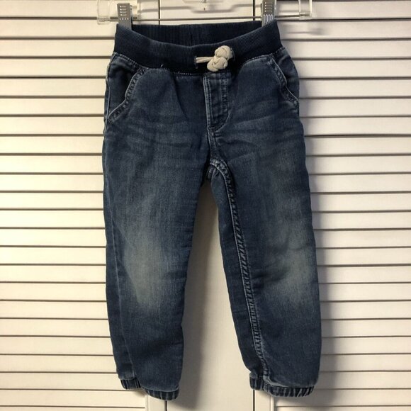 Gap Size 3 Ribbed Waist Dark Jean Joggers - Picture 1 of 4